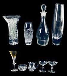 Collection Of Vases & Barware: Orrefors, Lenox & More - #S19-2