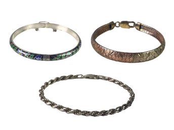 Collection Of Sterling Silver Bracelets - #JC-R