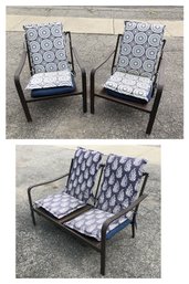 3-Piece Outdoor Metal Patio Furniture Set - #FF