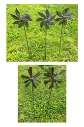 Metal Garden Stake Wind Spinners (Set Of 5) - #S2-5