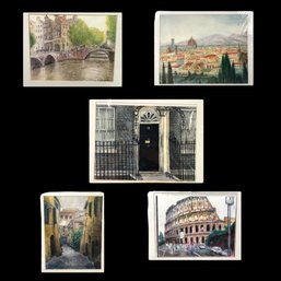 Collection Of Italian Landscape Art Prints & (One) Giclee Print - #S28-2