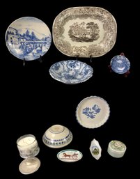 Collection Of English, French, German, Polish & USA Made Pottery & Porcelain - #S2-3