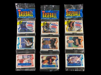 1990 Fleer Limited Edition Baseball Rack Pack, (Set Of 3 Packs) - #S16-3