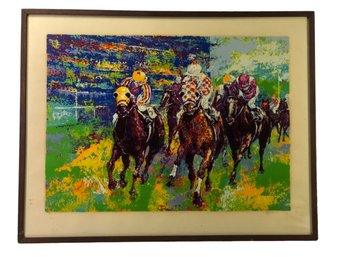 1975 Signed Mark King Artist's Proof Serigraph, 'HOME STRETCH' - #LBW-W