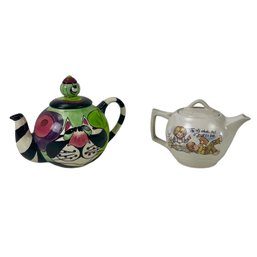 Lynda Corneille Swak Clancy Cat Teapot & McCoy 'The Sky Above And A Book To Love' Teapot - #S12-4