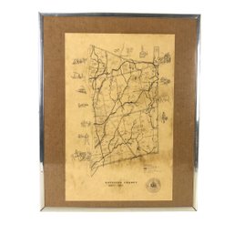 Dutchess County, New York 1683-1983 Framed Map - #A5