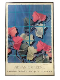 Signed 'Melanie Greene' Art Exhibition Poster For Kathryn Markel Fine Arts New York - #S20-F