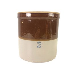 Vintage 2-Gallon Stoneware Crock - #S6-3