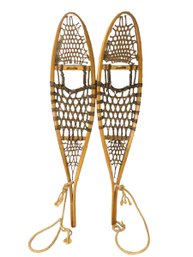 Vintage Cabela's Wood & Rawhide 10X46 Snowshoes, Made In Canada - #SW1