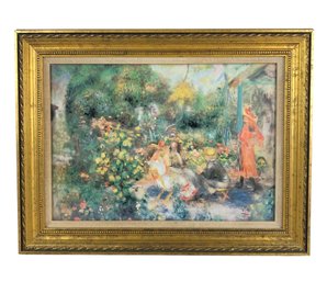 'Young Girls In The Garden' By Renoir Offset Lithograph, COA The Guild New York - #A10