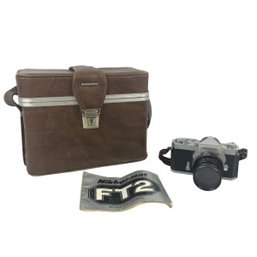 Vintage Nikon Nikkormat FT2 35mm SLR Film Camera With Case - #S2-4