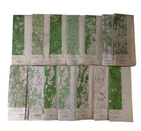 Collection Of Topographical Maps: Columbia, Dutchess, Ulster, Orange County NY & MASS-CT - #S18-3