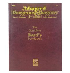 Advanced Dungeons & Dragons: The Complete Bard's Handbook 2127, 2nd Edition - #S2-3