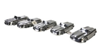 Pottery Barn Cast Aluminum Decorative Convertible Cars (Set Of 5) - #S19-3