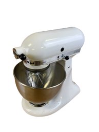 KitchenAid Classic 4.5 Quart 10-Speed White Stand Mixer (3 Attachments), WORKS - #S8-2