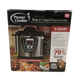 Power Cooker 9-In-1 Digital Pressure Cooker, 8-Quart, NEW OPEN BOX - #S8-1