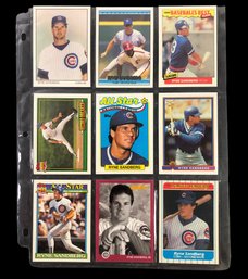 Hall Of Fame Ryan Sandberg Chicago Cubs Baseball Cards - #S23-3