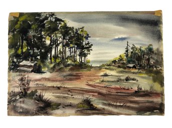 Rural Landscape Watercolor Painting - #S11-4-R