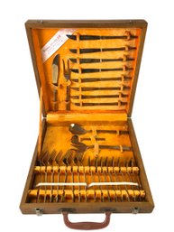 Gold Plated 29-Piece Flatware Set With Storage Chest - #S8-3