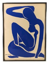 Vintage 1952 Henri Matisse Nu Bleu 11 Female Figure Silkscreen Print, Signed In Plate - #A4