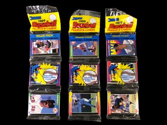 1989 Donruss Baseball Puzzle & Cards (Set Of 3 Packs) - #S23-5