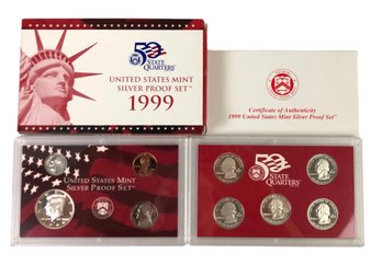 1999 United States Mint Silver Proof Set & State Quarters Silver Proof Set - #14