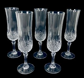 Cristal D'Arques LongChamp Crystal Champagne Flutes (Set Of 5) - #FS-4