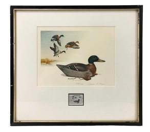 Signed James P. Fisher 1982 PA Federation Of Sportsmen Conservation Stamp Art Print, Limited Edition - #A2