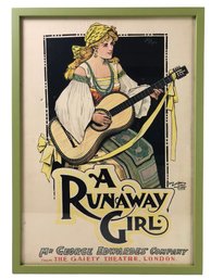A Runaway Girl, Mr. George Edwards' Company, The Gaiety Theatre, London Lithographic Poster - #A6
