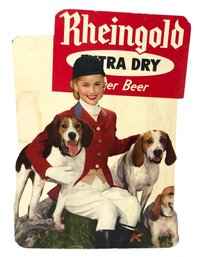 Vintage Rheingold Extra Dry Beer Display Sign - #S13-3R