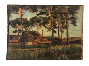 Impressionist Estonia Landscape Oil On Canvas Painting - #C1