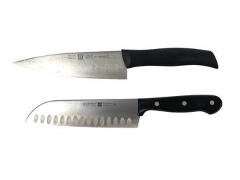 Wusthof Gourmet Hollow Edge Santoku & Zwilling JA Henckels Chef Knives (Germany) - #JC-R