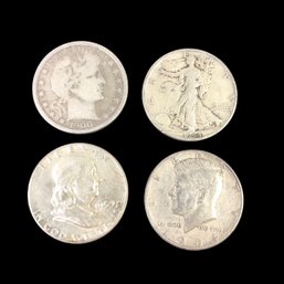 20th Century Silver Half Dollars (Years: 1900, 1944, 1959, 1964) - #32