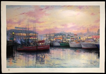 Thomas Kinkade 'Fisherman's Wharf, San Francisco' Art Print Edition No. 454/2750 - #S10-4