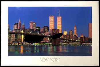 Brooklyn Bridge New York City Skyline Poster - #S28-3