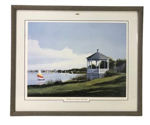 'The Gazebo At Groton Long Point' Signed Offset Lithograph, Limited Edition No. 154/300 - #RBW-W