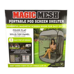 Magic Mesh Portable Pod Screen Shelter With Magnetic Screen Door (NEW) - #S13-1