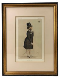 1874 Vanity Fair 'Statesman No. 170, Lord Hardwicke' Lithograph By Vincent Brooks, Day & Son - #A6