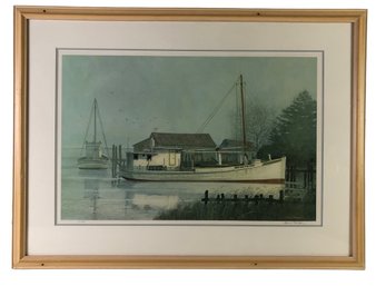 Signed John M. Barber Maritime Art Print, Limited Edition No. 17/750 - #SW-8