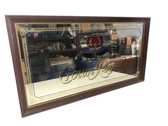 Framed Crown Royal Canadian Whiskey Bar Mirror By Joseph E. Seagram & Sons New York - #SW-5