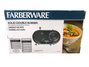 Farberware Solid Double Burner With Separate Temperature Controls, WORKS - #S4-2