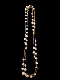 Sterling Silver Pearl Necklace - #JC-R