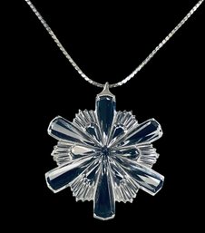 Gorham Crystal Snowflake Pendant Necklace - #FS-5