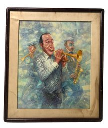 Harry James Jazz Band Painting, Signed George Russin (American 1910-2010) - #S20-F