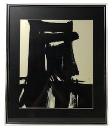 Vintage Framed Franz Kline Abstract Art Print By Turner Mfg. Co. - #SW-6