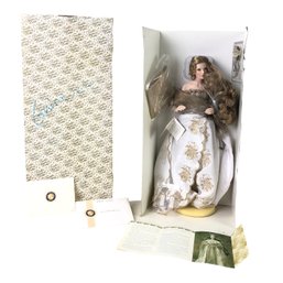 The Franklin Mint Faberge Guinevere Porcelain Doll, NEW OPEN BOX - #S19-2