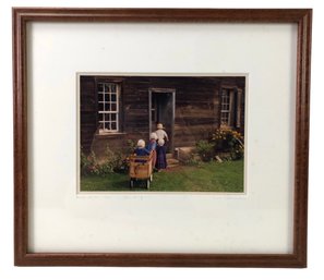 Framed Amish Photograph 'Round Up,' Signed Bill Coleman No. 167/750 - #A3