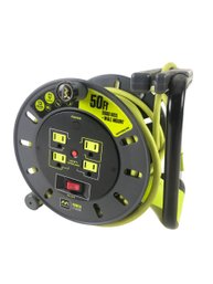 Masterplug 50-Foot Power Extension Cord Reel With 4-Outlets (WORKS) - #S2-4