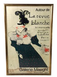 Framed La Revue Blanche Art Poster By Henri De Toulouse Lautrec, Galerie Maeght, Paris - #SW-5