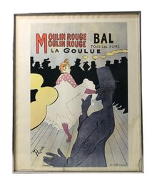 Moulin Rouge - La Goulue Art Poster By Henri De Toulouse-Lautrec - #S13-F